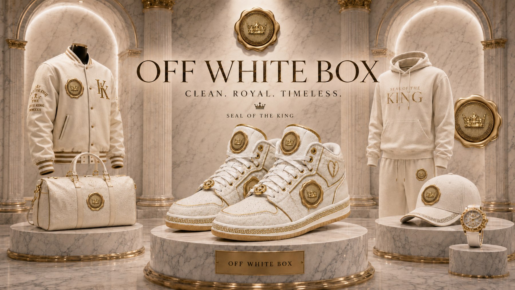 Off White Box Collection — Clean. Royal. Timeless.